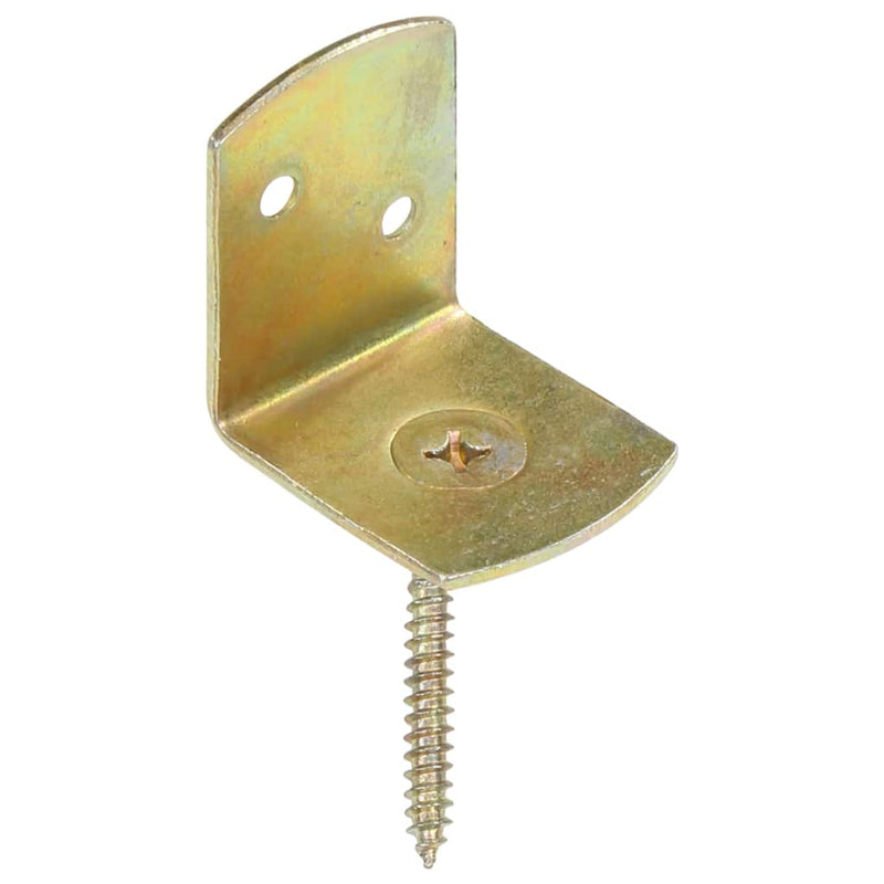 Console pentru panou gard, formă L, 48 buc., metal galvanizat