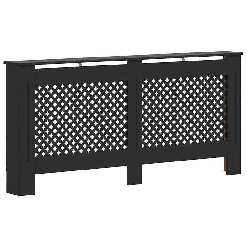 Mască de calorifer, negru, 172 x 19 x 81,5 cm, MDF