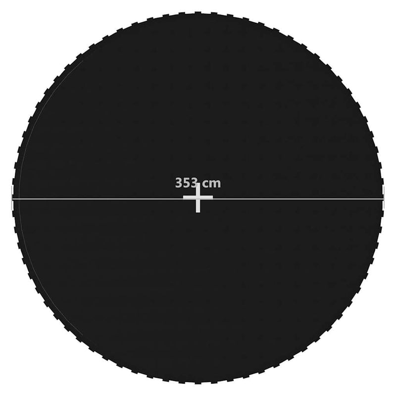 Podea din pânză pentru trambulină rotundă de 3,96 m, negru
