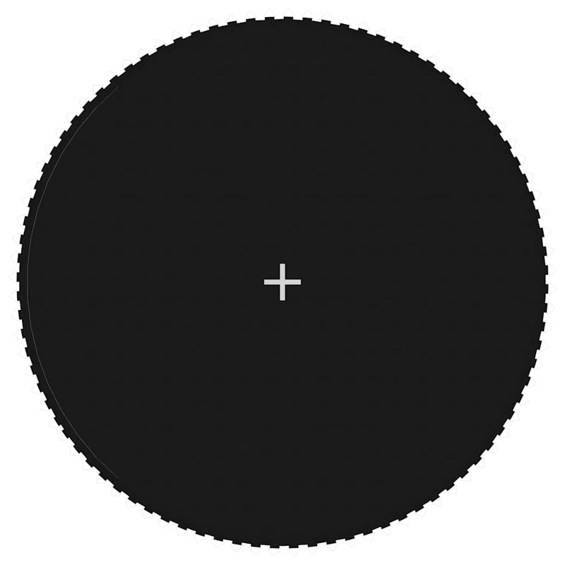 Podea de trambulină rotundă de 4,57 m, negru, material textil