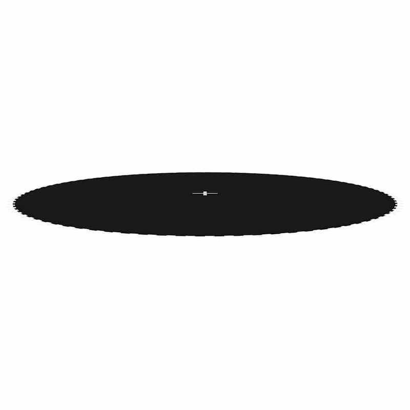 Podea de trambulină rotundă de 4,57 m, negru, material textil