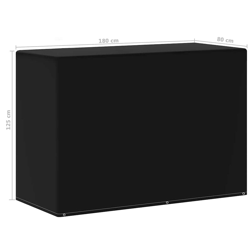Husă mobilier grădină pentru grătar gaz 6 ocheți 180x80x125 cm
