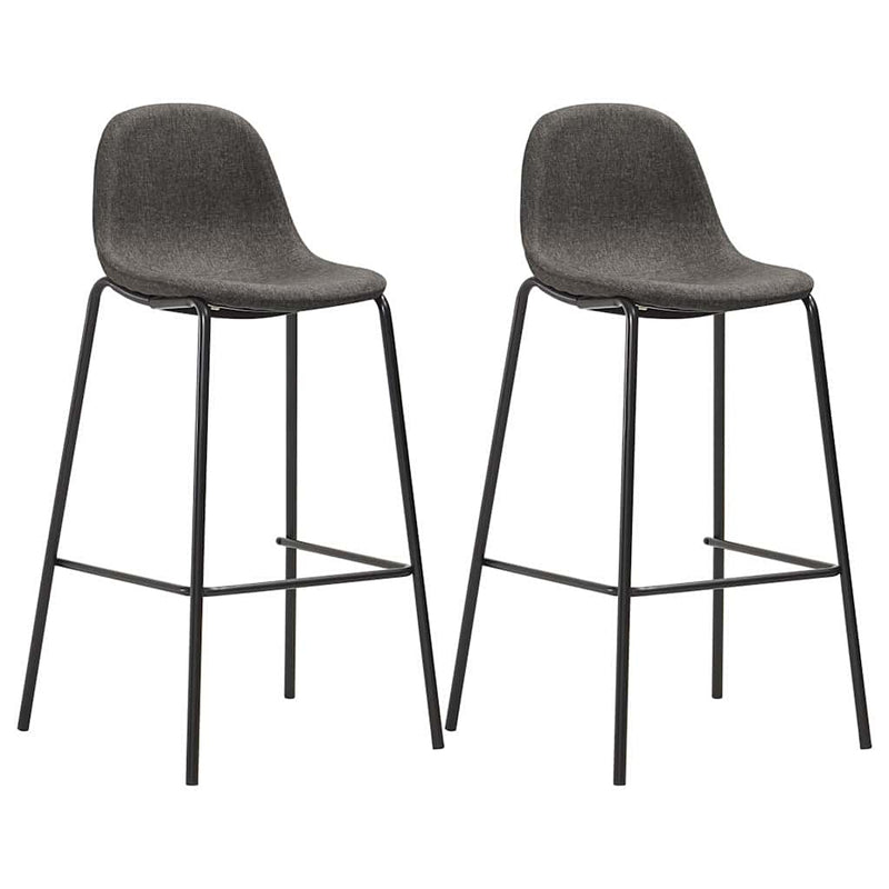 Set de bar, 3 piese, gri închis, material textil