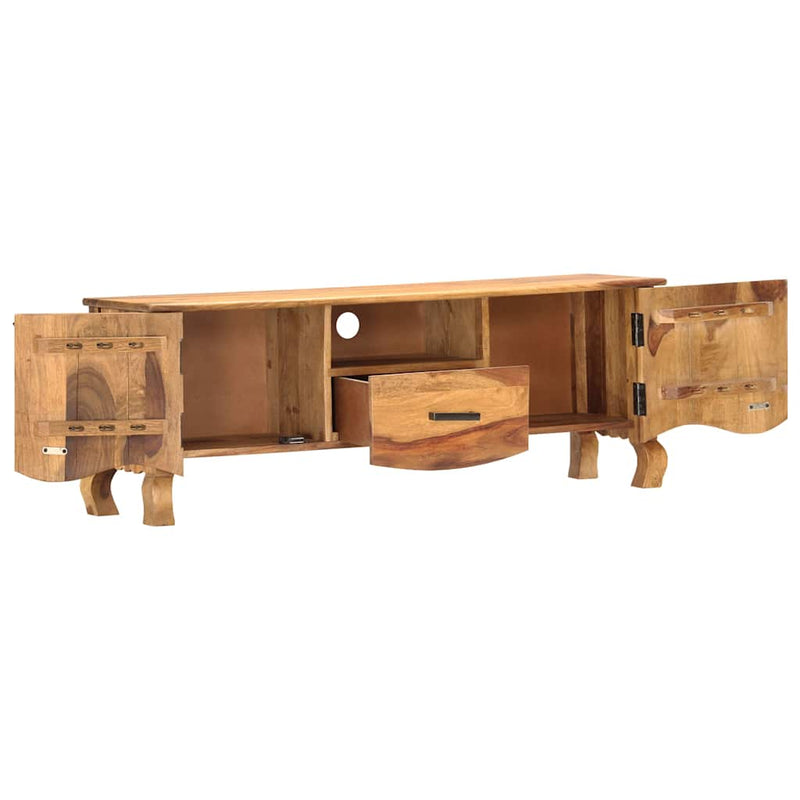 Dulap TV, 115x30x42 cm, lemn masiv