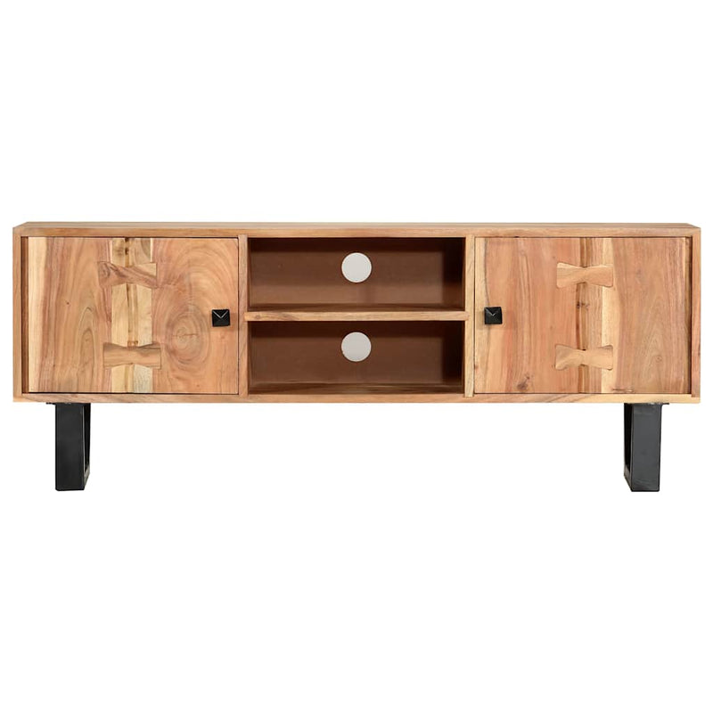 Comodă TV, 118 x 30 x 45 cm, lemn masiv de acacia