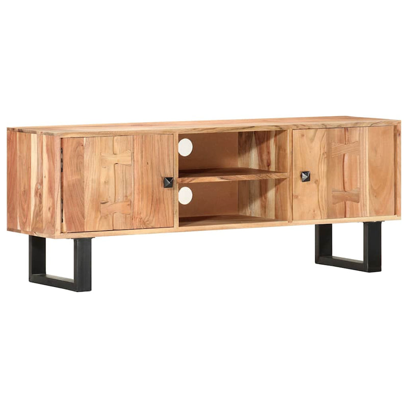 Comodă TV, 118 x 30 x 45 cm, lemn masiv de acacia