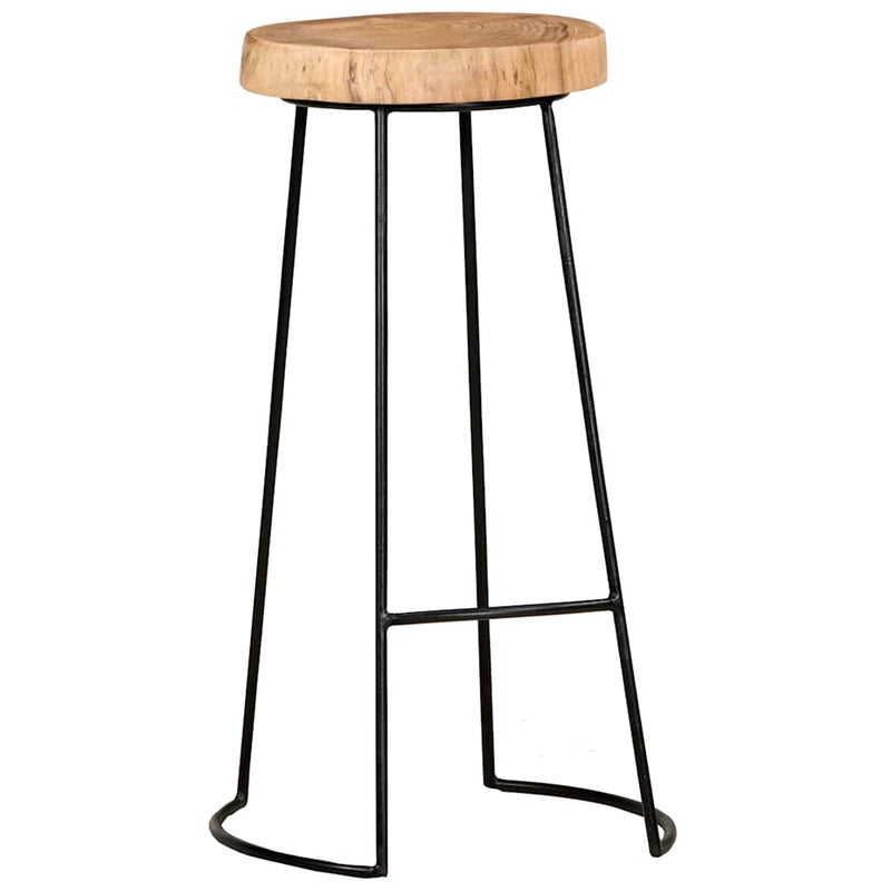 Scaune de bar, 2 buc., lemn masiv de acacia