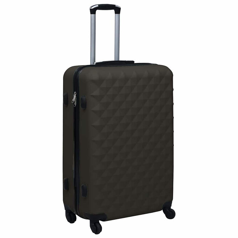 Set de valize cu carcasă rigidă, 3 piese, antracit, ABS