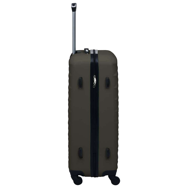 Set de valize cu carcasă rigidă, 3 piese, antracit, ABS