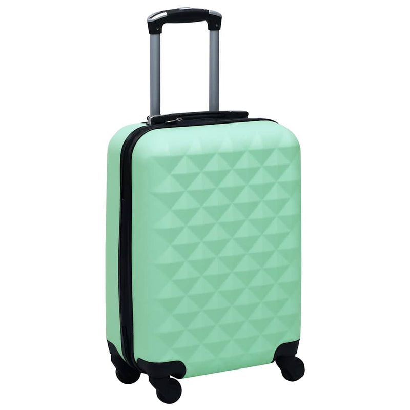 Set de valize cu carcasă rigidă, 2 piese, verde mentă, ABS