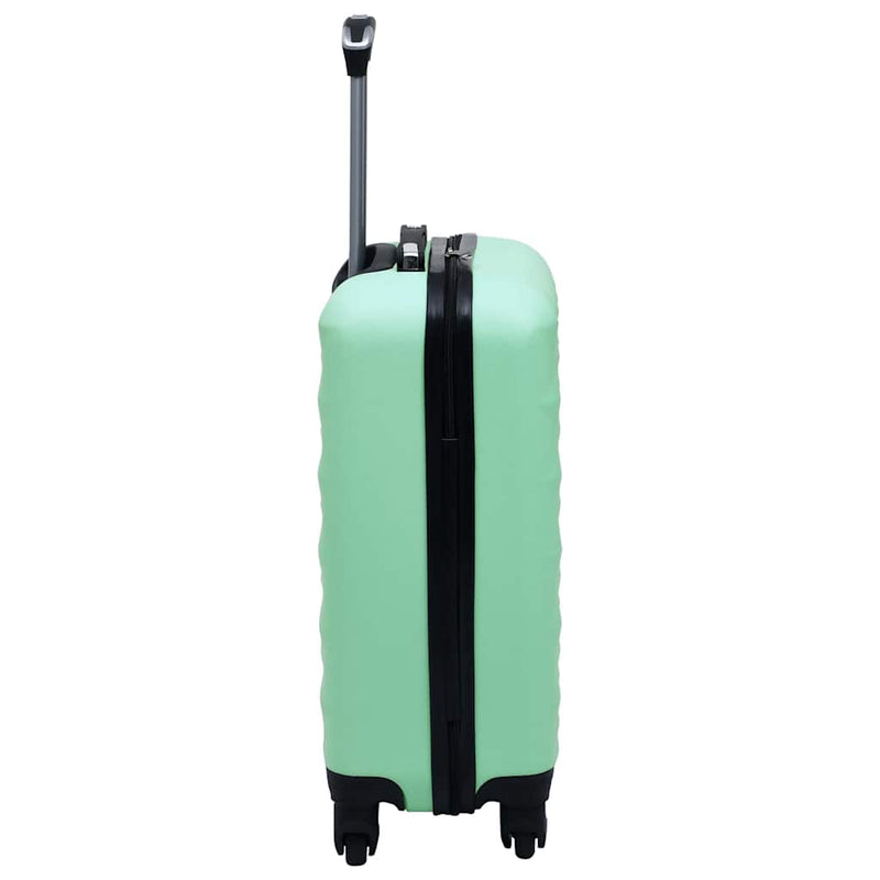 Set de valize cu carcasă rigidă, 2 piese, verde mentă, ABS