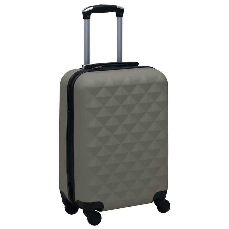Set de valize cu carcasă rigidă, 2 piese, antracit, ABS