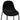 Set de bar, 3 piese, negru, material textil