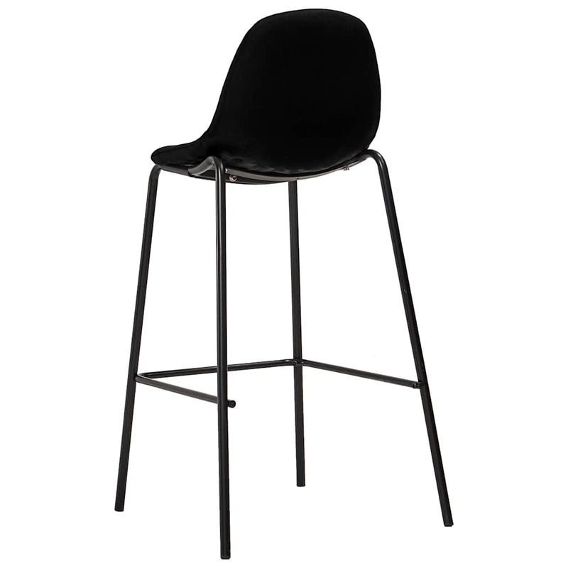 Set de bar, 5 piese, negru, material textil