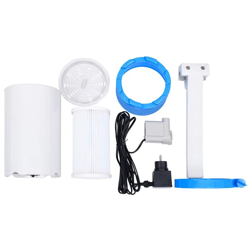 Skimmer de piscină suspendat și pompă cu adaptor 16 cm plastic