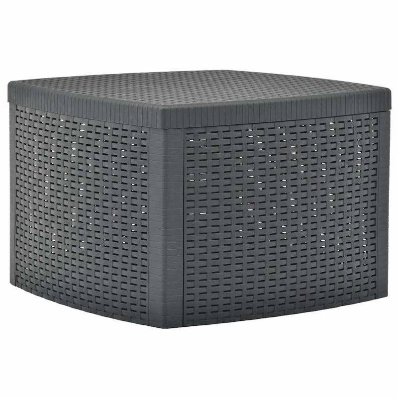 Măsuță laterală, antracit, 54 x 54 x 36,5 cm, plastic