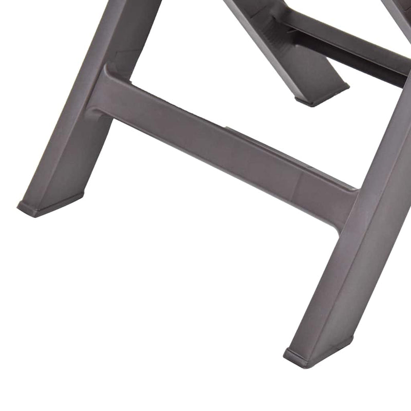 Scaune pliante 2 buc. Plastic Mocha