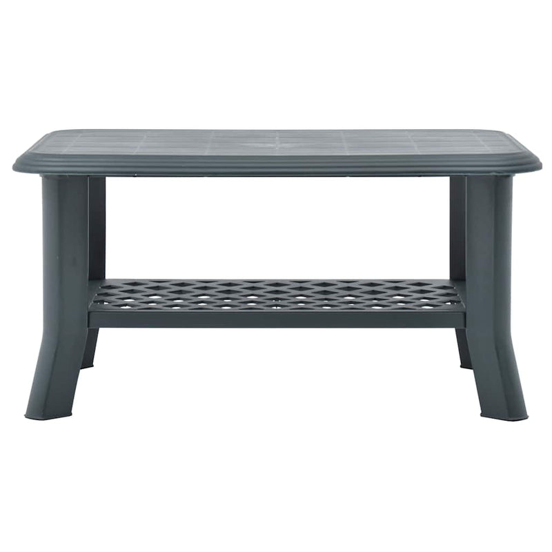 Măsuță de cafea, verde, 90 x 60 x 46 cm, plastic