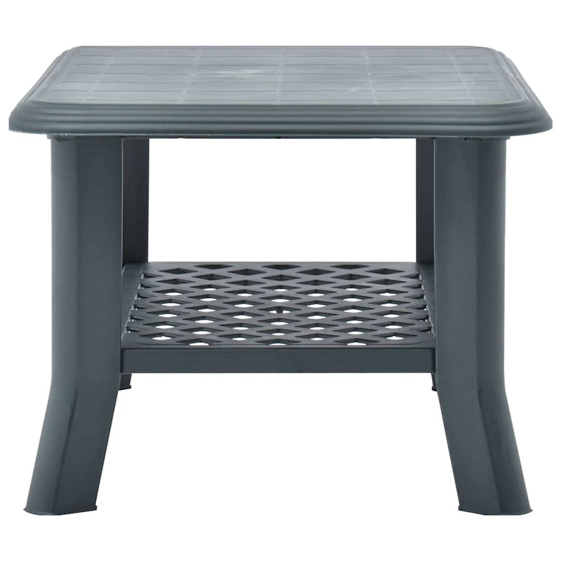 Măsuță de cafea, verde, 90 x 60 x 46 cm, plastic