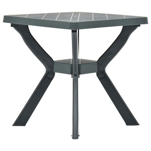 Masă de bistro, verde, 70x70x72 cm, plastic