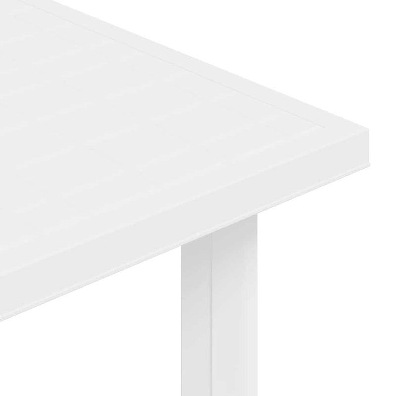 Masă de grădină, alb, 80 x 75 x 72 cm, plastic