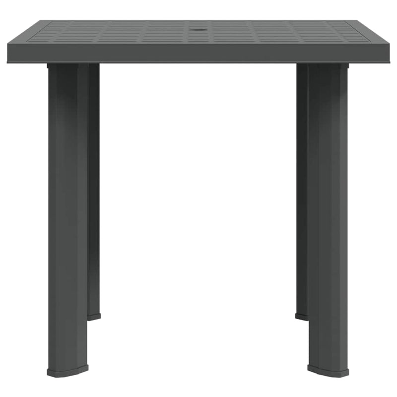 Masă de grădină, antracit, 80 x 75 x 72 cm, plastic
