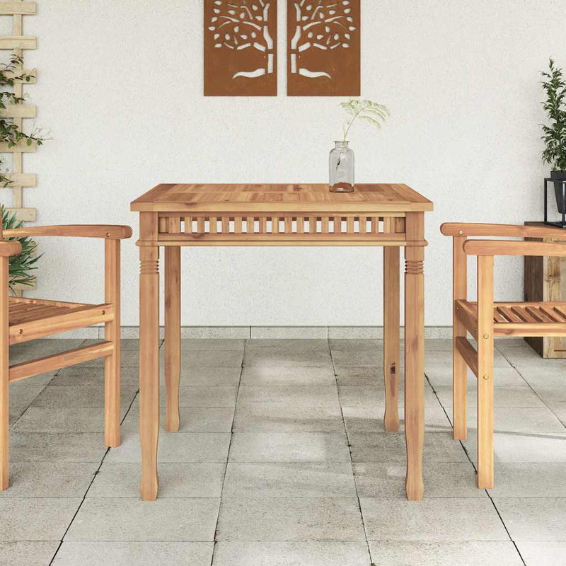 Masă de grădină, 80 x 80 x 80 cm, lemn masiv de tec