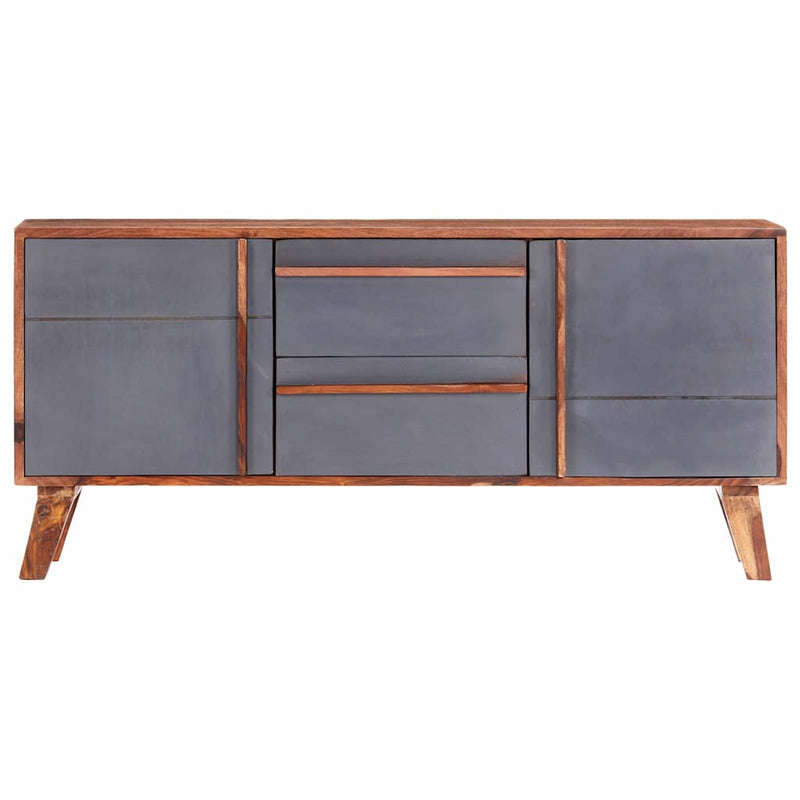 Dulap, gri, 120x30x55 cm, lemn masiv