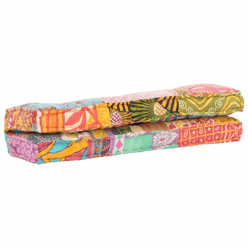 Pernă pentru canapea din paleți, multicolor, textil, petice