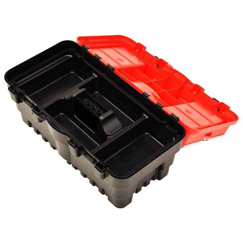 Cutie de scule, roșu, 462x256x242 mm, plastic