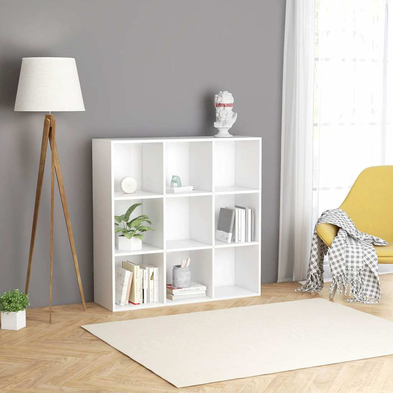 Bibliotecă, alb, 98x29x97,5 cm, lemn prelucrat