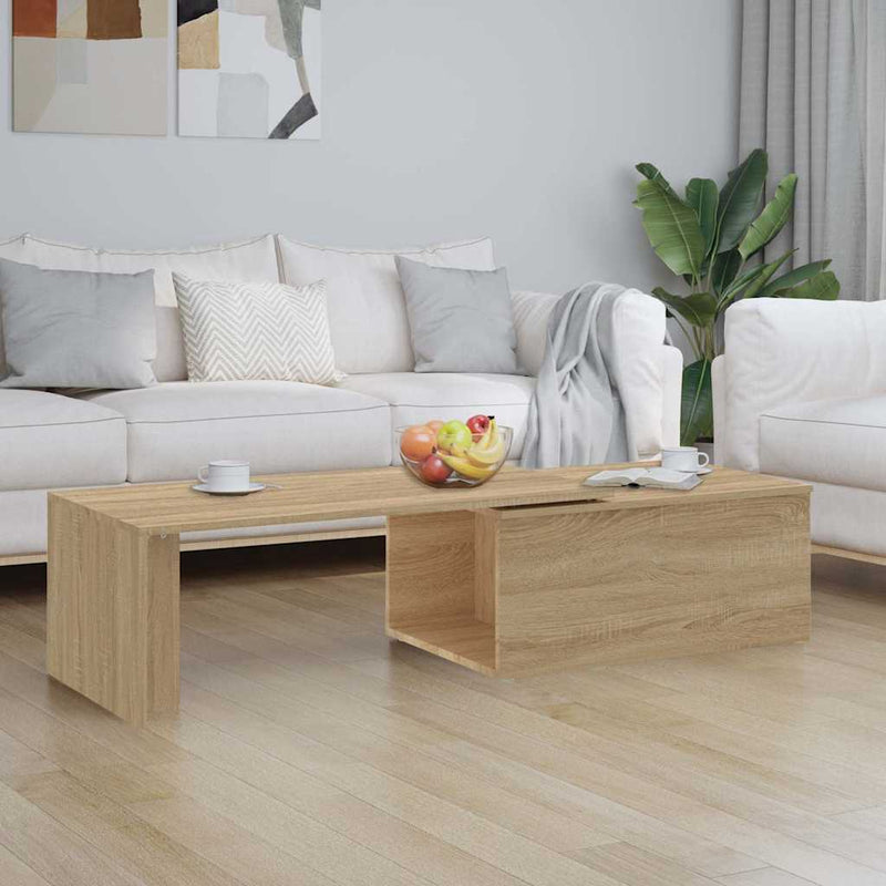 Măsuță de cafea, stejar sonoma, 150x50x35 cm, lemn prelucrat