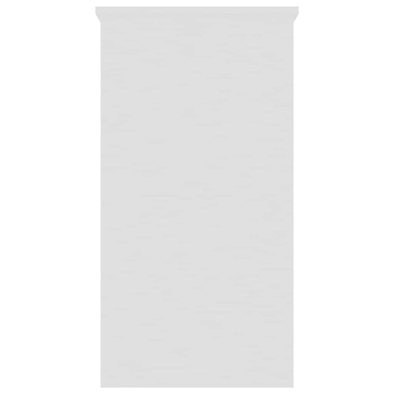 Birou, alb, 80x40x75 cm, lemn prelucrat