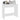 Birou, alb, 80x40x75 cm, lemn prelucrat