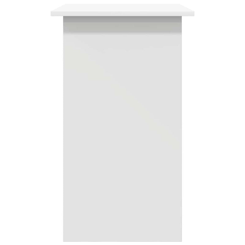 Birou, alb, 80 x 45 x 74 cm, lemn prelucrat