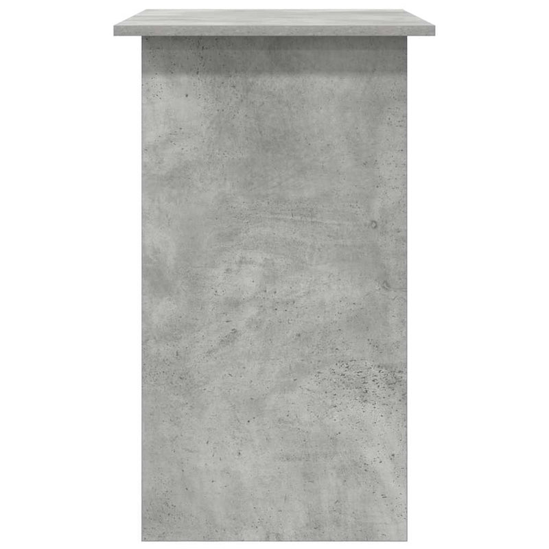 Birou, gri beton, 80x45x74 cm, lemn prelucrat