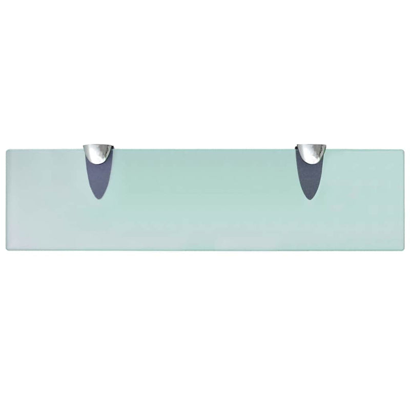 Rafturi suspendate, 2 buc,. 40 x 10 cm, sticlă, 8 mm