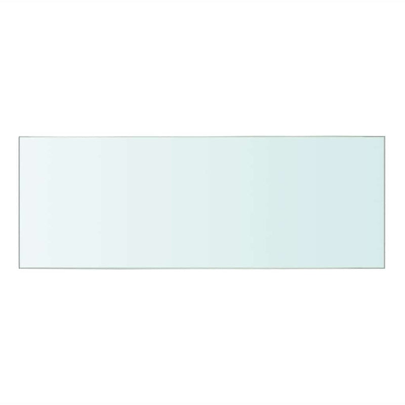 Rafturi, 2 buc., 40 x 12 cm, panouri sticlă transparentă