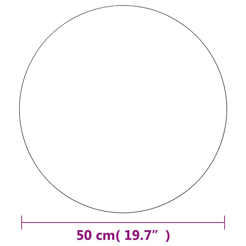 Oglinzi de perete, 2 buc., 50 cm, sticlă, rotund