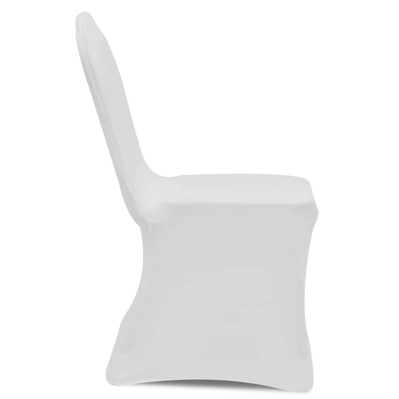 Huse de scaun elastice, 24 buc., alb