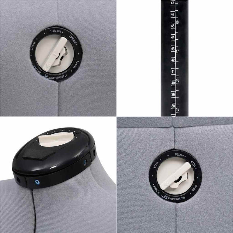 Formă pentru rochie femeie reglabilă gri, dimensiune M 40-46