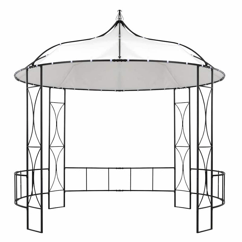 Pavilion, alb, 300 x 290 cm, rotund