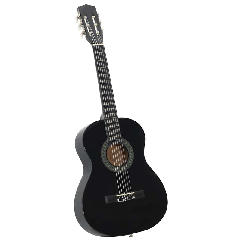 Chitară clasică pentru începători și copii, negru, 3/4 36"