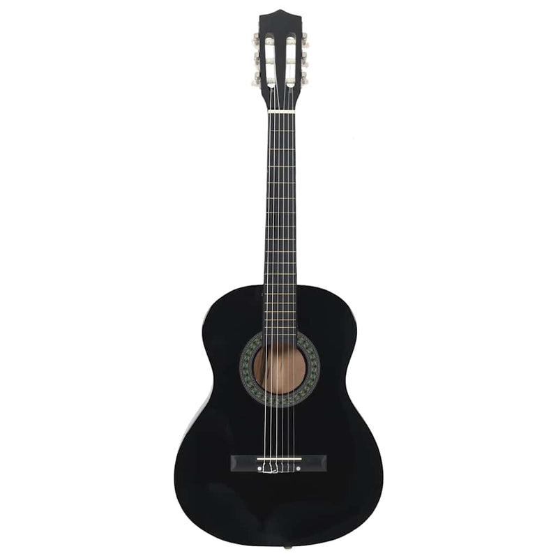 Chitară clasică pentru începători și copii, negru, 3/4 36"