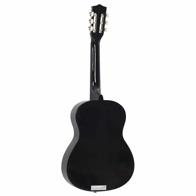 Chitară clasică pentru începători și copii, negru, 3/4 36"