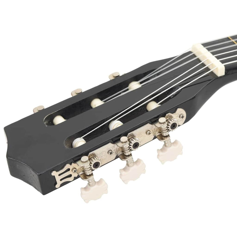 Chitară clasică pentru începători și copii, negru, 3/4 36"