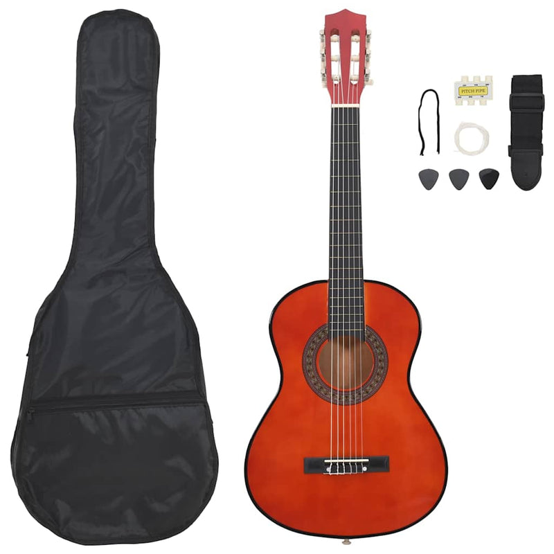 Set de chitară clasică de începători, 8 piese, 1/2 34"