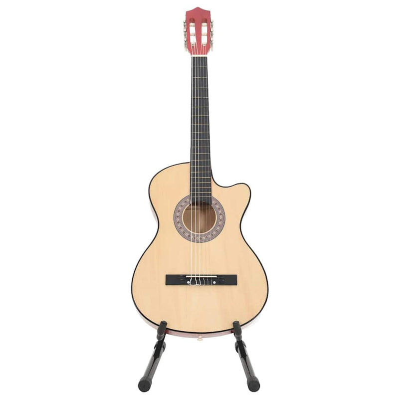 Set chitară acustică occidentală 12 piese, cu 6 corzi, 38"
