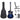 Set chitară clasică occidentală 12 piese 6 corzi albastru 38"