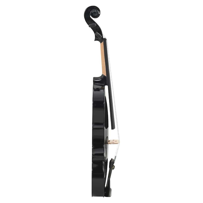 Set complet vioară cu arcuș și suport bărbie, negru 4/4